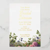 Enchanted Garden Foil Bridal Shower Foil Invitation