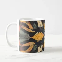 Radiant Mandala: Vibrant Symmetrical Fantasy Art Coffee Mug