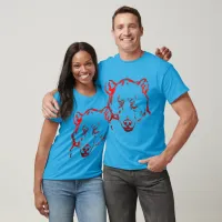 Thumbnail for Grisly Bear Face Outline Wild Animal Unisex T-Shirt