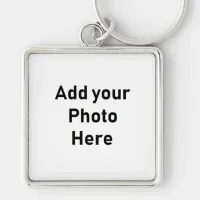 Customize this Large Square Photo Keychain