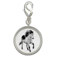 Icelandic horse in motion charm