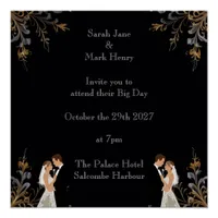 Invitation Wedding layout you can personalize Poster