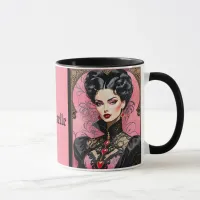 Pink Goth Lady Mug