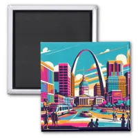 St Louis, Missouri | The Gateway Arch  Magnet