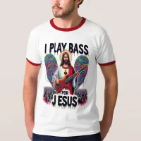 Jesus holding a bass guitar T-Shirt