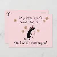 Oh Look! Champagne! New Year's Cat