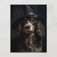 Adorable Halloween Dog Postcard