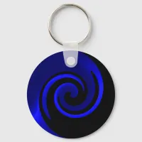 Blue Sapphire Swirl Keychain