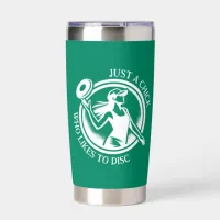 Personalized female Disc Golf  Insulated Tumbler