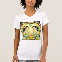 Horoscope Sign Gemini Twins Celestial T-Shirt