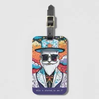 Stylish Man Luggage Tag