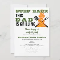 BBQ Dad is Grilling Funny Annual Family Reunion Invitation