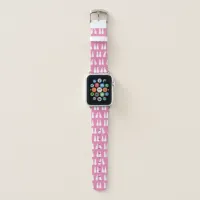 Scuba Diving Fins on Pink Ocean Print Apple Watch Band