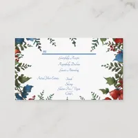 Beautiful,elegant & whimsical wedding rsvp enclosure card