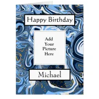 Personalized Happy Birthday Photo Jumbo    Card