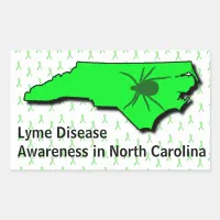 Lyme Disease Awareness Sticker in North Carolina