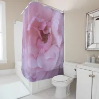 Pink Rose with Raindrops Shower Curtain