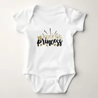 Mommy's Princess Typography Baby Bodysuit