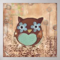 Happy Owl Poster