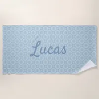 Personalized Tranquil Ocean Bubbles Beach Towel