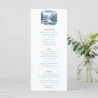 Winter Lake Wedding  Menu