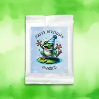 Funny Dancing Frog Personalized Birthday  Lemonade Drink Mix