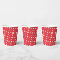 Christmas Holiday Charm Pattern 02 -  Paper Cups