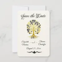 Golden Tree of Life Timeless Sophisticated Elegant Save The Date