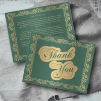 Vintage Thank You Green card