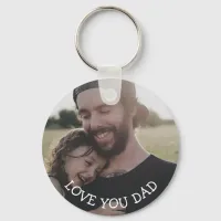 Love you Dad, Personalized Photo   Keychain