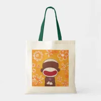 Flower Sock Monkey Bag