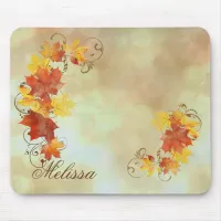 Autumn Leaves Watercolor ALWX Mouse Pad