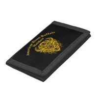 Intricate Bison Design With Tribal Elements Trifold Wallet