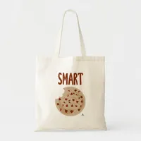 Smart Cookie Fun Happy Dessert Slogan Motto Tote Bag