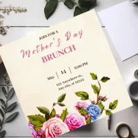 Beige Modern Mother's Day Brunch Invitation