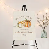 She Found Her Boo Fall Bridal Shower Welcome Sign