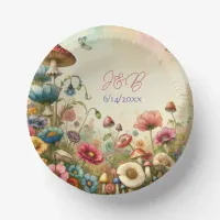 Personalized Cottage Core Wedding  Paper Bowls