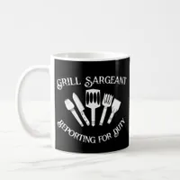 Funny Cooking Gift Men-Grill Sargeant Coffee Mug