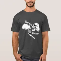 Serial Vaper | Vaping Skull and Bones  T-Shirt