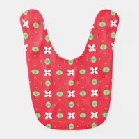 Christmas Holiday Charm Pattern 02 -  Baby Bib