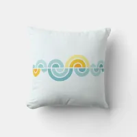 ... curved pattern throw pillow