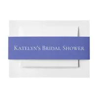 Modern Elegant blue Invitation Belly Band