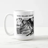 Main Villain Energy Vintage Comic Black & White