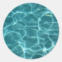 Swimming Pool Classic Round Sticker