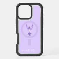 Guardian Angel Lilac And Purple Elegant Name iPhone 16 Pro Max Case