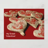 Valentine Heart Sugar Cookies Holiday Postcard