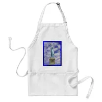 Statue of Liberty, Ellis Island, New York Adult Apron