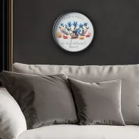 Funny Colorful Dancing Nudibranchs and Corals Clock