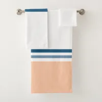 Modern Minimalist New Season Stripes  Bath Towel Set