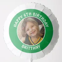 Personalized Photo, Age and Name Birthday Party Balloon